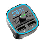 Car Adapter Bluetooth 5.0 Dual USB Port Safe Charging Hands-free Calling Fast Charging FM Transmitter Car Accessories