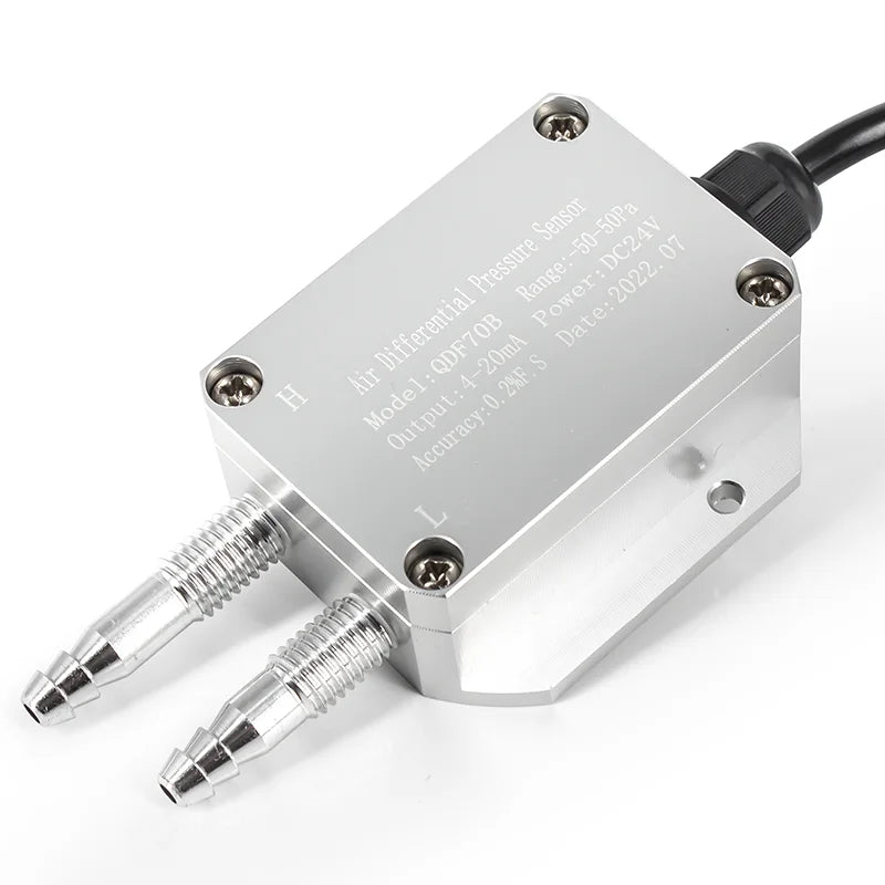 Digital Differential Pressure Transmitter 4-20mA 0-10V 0-5V RS485 Wind Air Pressure Sensor 0-50pa 0-100pa 0-200pa 0-2Kpa