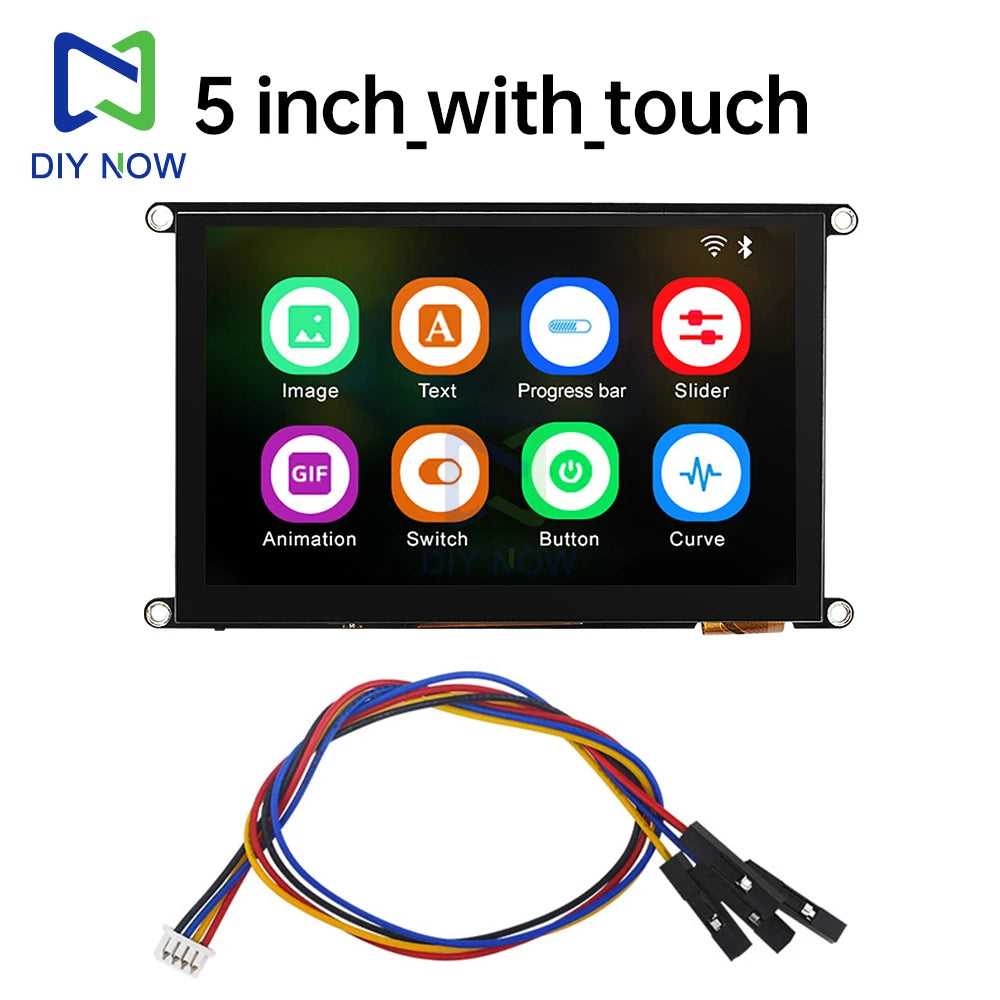 ESP32-S3 N4RE 4.3-inch/5-inch WIFI Bluetooth development board with IPS HD capacitive touch screen LCD display module