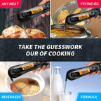 2 In 1 Long Cable Food Meat Thermometer Cooking Precise Fast Digital Food Thermometer Kitchen Oven Kit Waterproof