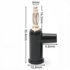 4mm Banana Plug Stackable Electrical Connector Free Solder Adaptor