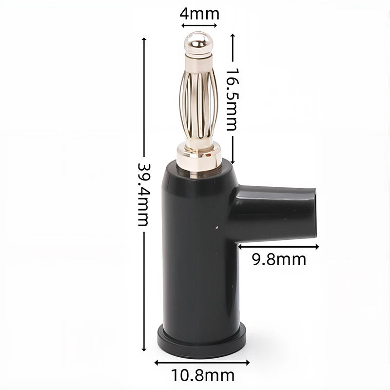 4mm Banana Plug Stackable Electrical Connector Free Solder Adaptor