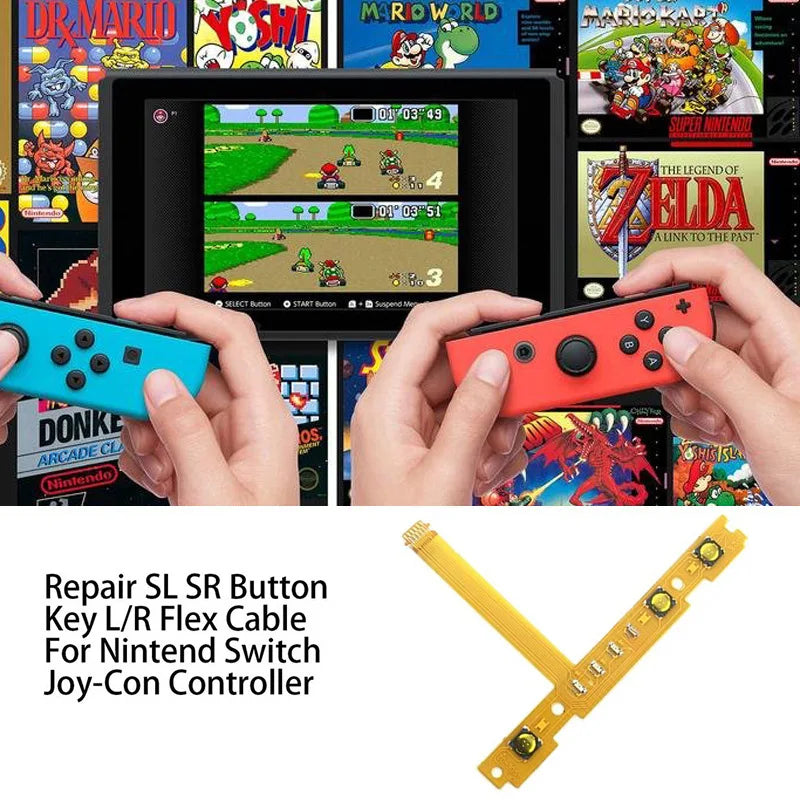 1 pair Replacement SL SR ZR ZL L Right Left Button Key Ribbon Flex Cable For Nintendo Switch Joy-Con Trigger Controller Parts