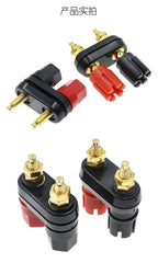 1/2PCS Banana Plugs Couple Terminals Red Black Connector Amplifier Terminal Binding Post Banana Speaker Plug Jack M20