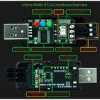 USB To For RS485 Converter CH343G Serial Adapter With LED Indicator Terminal Resistor For 3D Printing Data Collection Automation