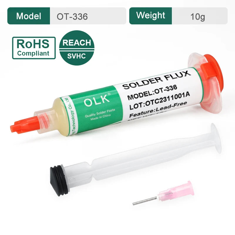 Olk SMD Flux Pcb Repair Soldering Flux No-Clean Solder Paste Welding Advanced Oil Flux For Welding Grease 10cc Soldering Repair