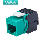 Linkwylan RJ45 Keystone Jack Cat5e Cat6 6A Multi Colors  Toolless UTP To LSA Network Modules Tool-Free Connection