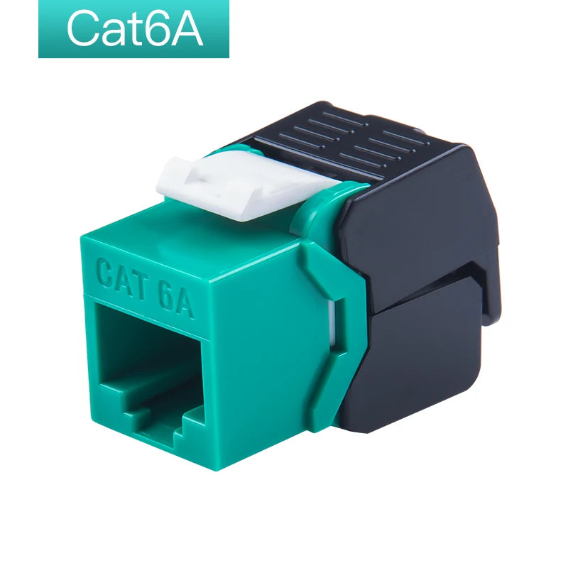 Linkwylan RJ45 Keystone Jack Cat5e Cat6 6A Multi Colors  Toolless UTP To LSA Network Modules Tool-Free Connection