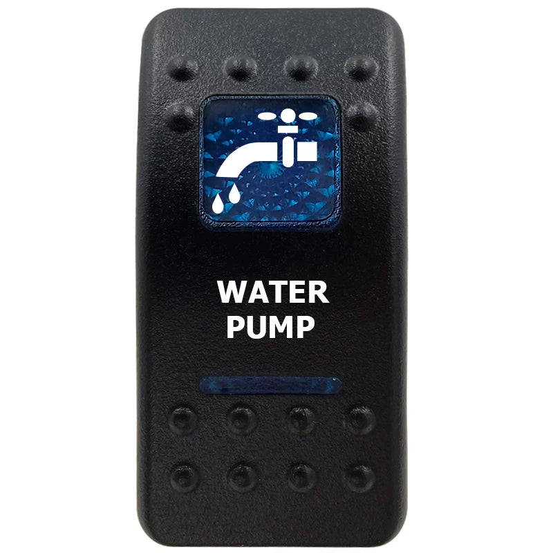 12V Marine Grade Rocker Switch SPST/ON OFF, DPDT/(ON) OFF (ON) Blue Led Light Bar for Carling ARB NARVA Replace Waterproof IP66