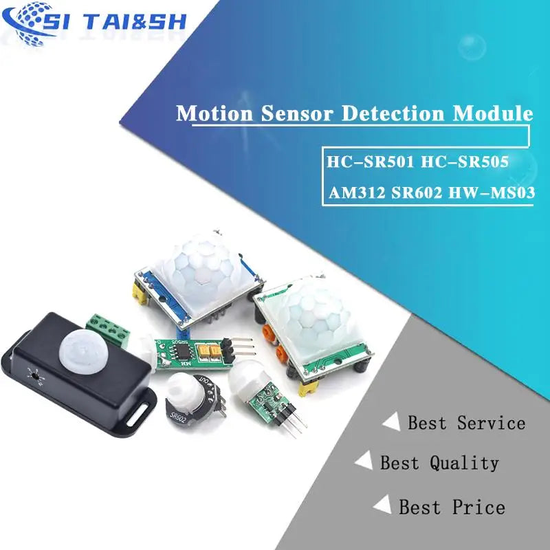 New HC-SR501 HC-SR505 AM312 SR602 HW-MS03 Adjust IR Pyroelectric Infrared Mini PIR module Motion Sensor Detector Module