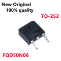10/PCS New Original FQD50N06 50A 60V N Channel 50N06 TO-252 MOS field effect tube In Stock