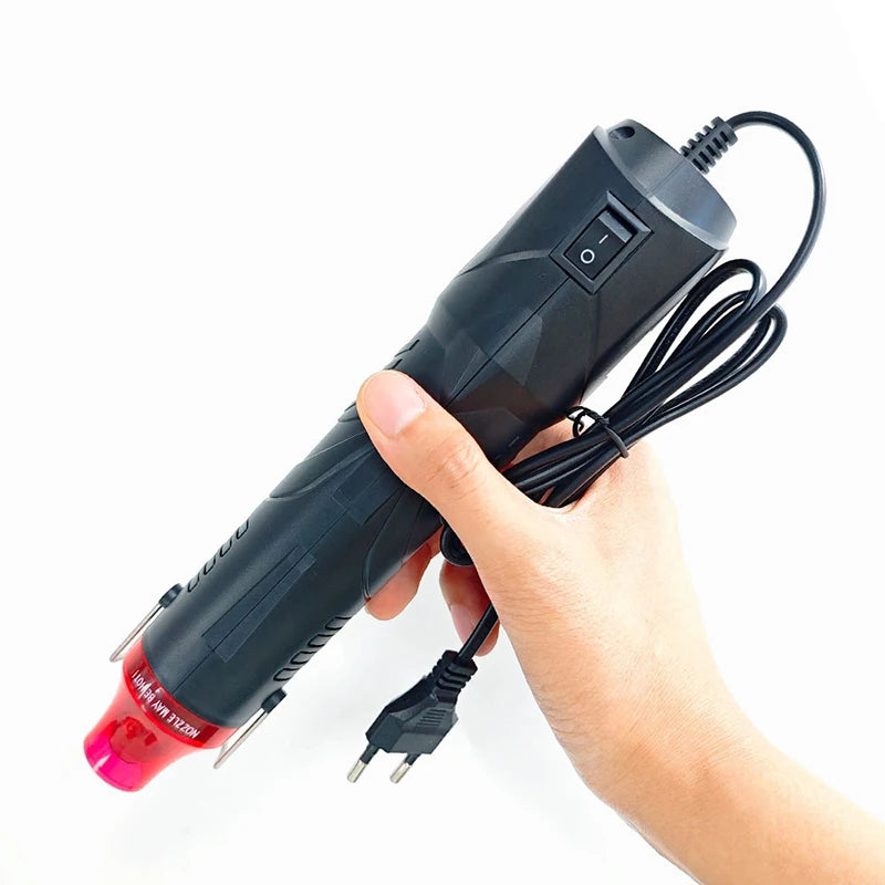 220V HEAT GUN Hot Air Gun Electric Power Temperature Blower 250W Display DIY Craft Embossing Shrink Wrapping PVC Cable Repair