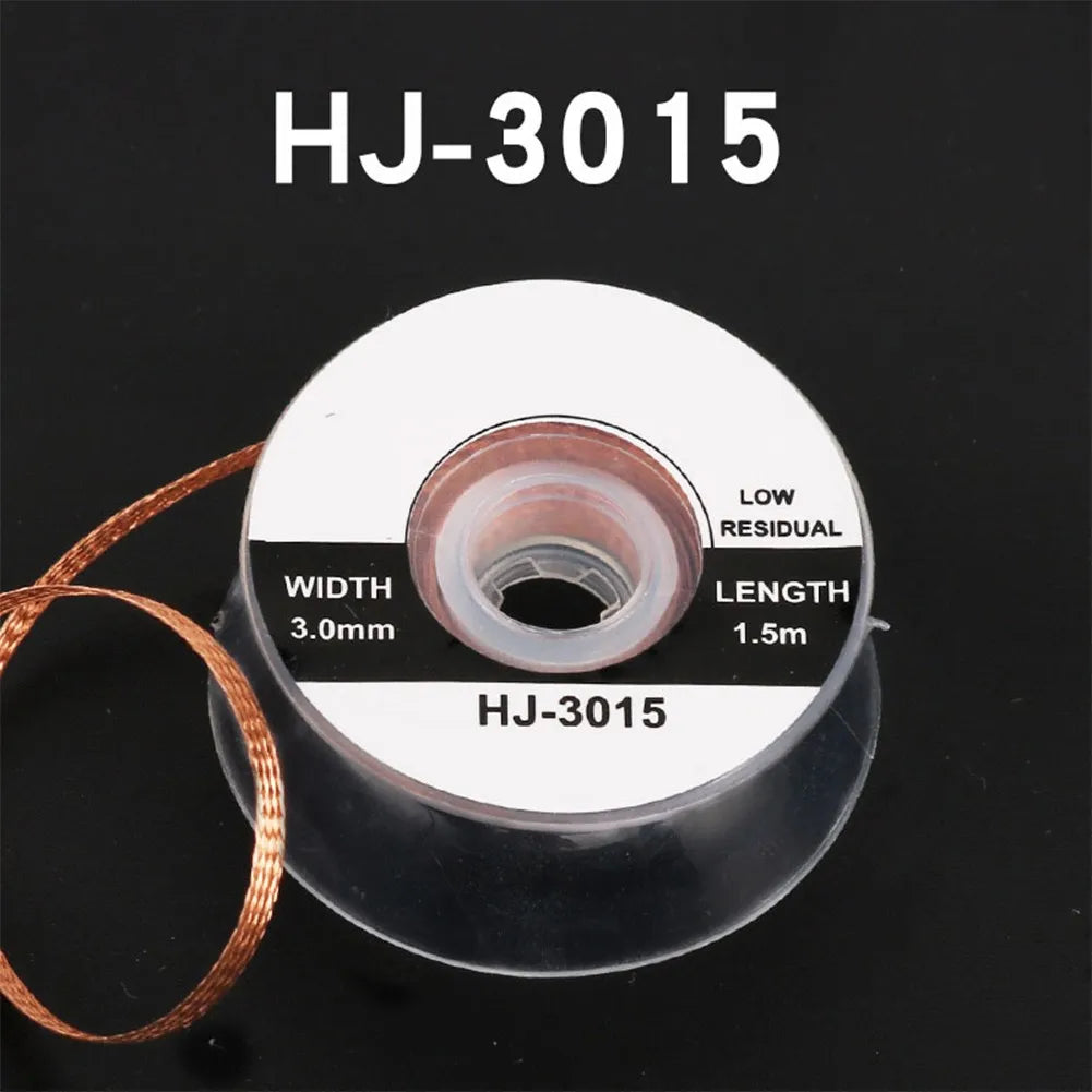 1.0mm/1.5mm/2.0mm/2.5mm/3.0mm/3.5mm Desoldering Braid Tape Copper Solder Wire Soldering Wicks Tin Solder Removal Braid Welding