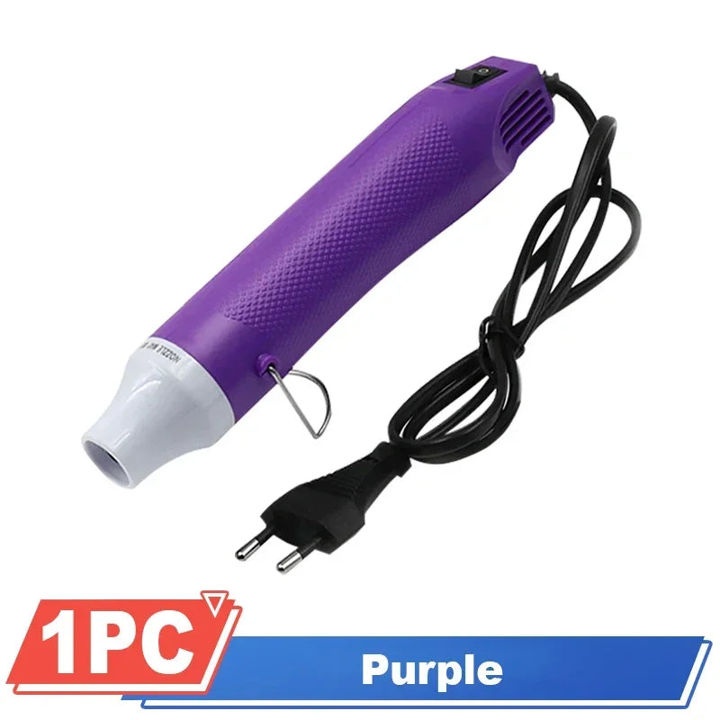 Hot Air Gun 220V Electric Power Hot Dryer Mini Heat Gun Reliable Soldering Temperature Blower DIY Crafts Shrink Tubing Car Wrap