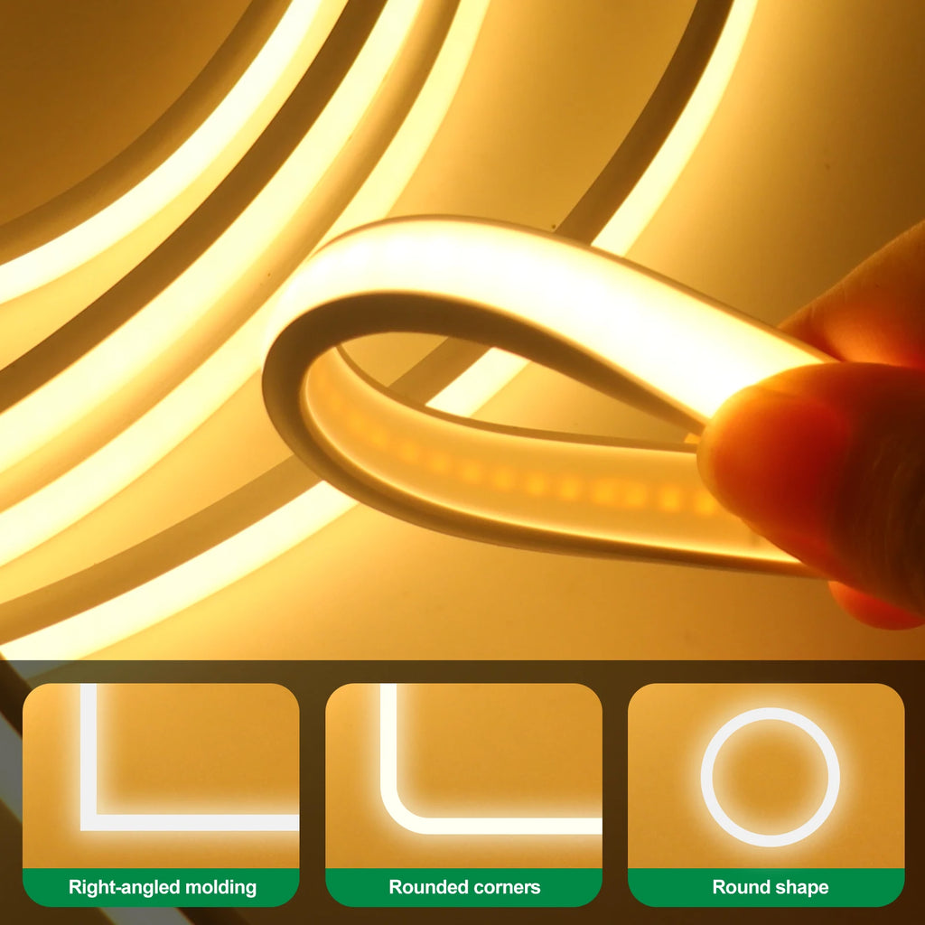DC5V COB LED Strip With Switch 320Leds/m Flexible Neon Light USB Power Waterproof FOB LED Lights 3000K-6000K Ribbon Tape
