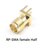 SMA Female Jack Male Plug Adapter Solder Edge PCB Straight Right angle Mount RF Copper Connector Plug Socket