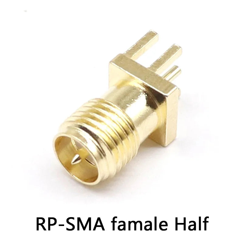 SMA Female Jack Male Plug Adapter Solder Edge PCB Straight Right angle Mount RF Copper Connector Plug Socket