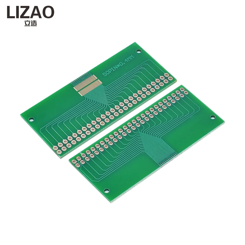 46Pin 50Pin 60Pin 2.0 0.4mm 0.5-1.0mm Pin Pitch TFT LCD SMD To DIP Adapter Board 2.54 pin space Pinboard Test Module FPC PCB