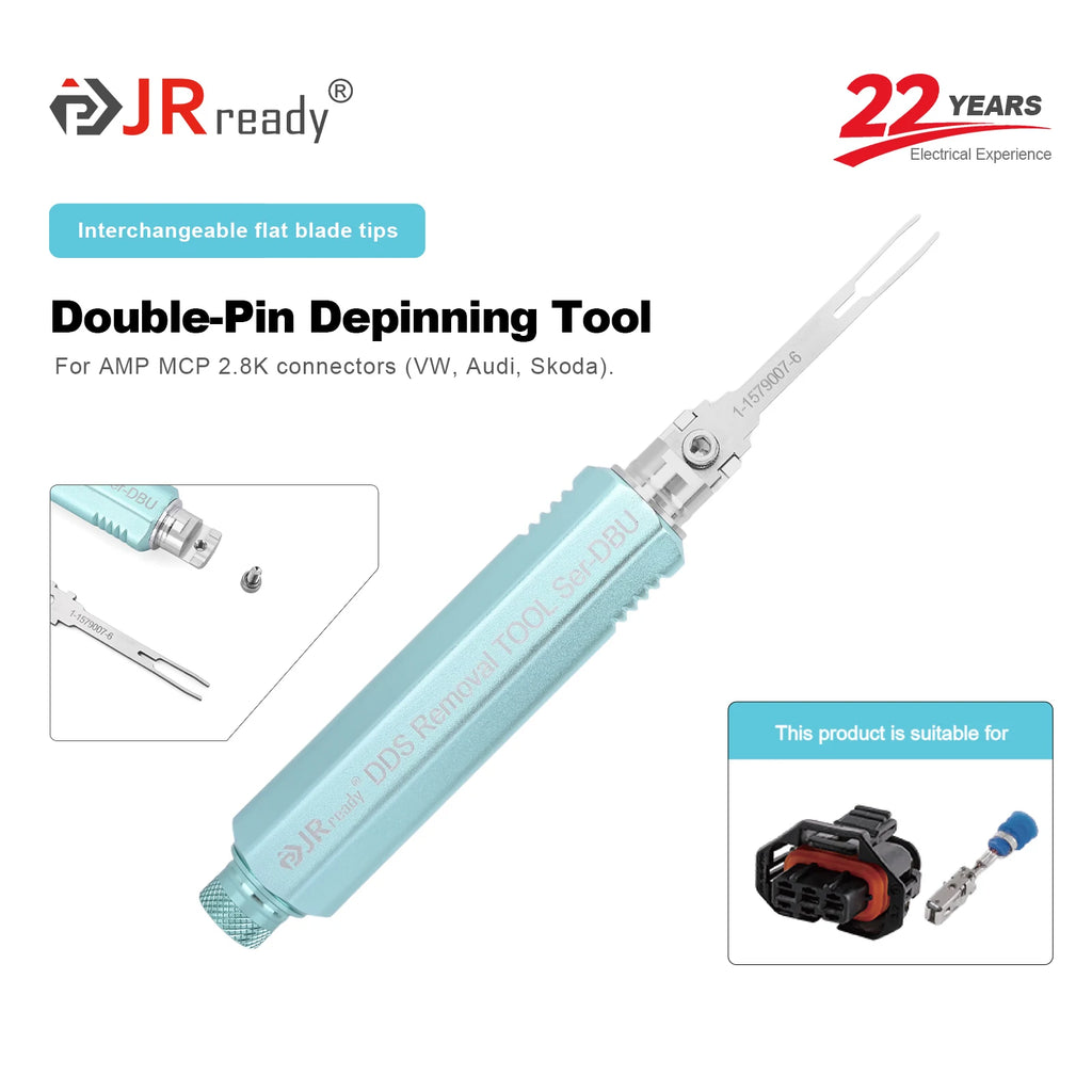 JRready JRDDS Series Terminal Tool Suitable For 5557/5559/Molex MX/AMP MCP 1.5K Connectors & VW/Audi/Skoda Automotive Terminals