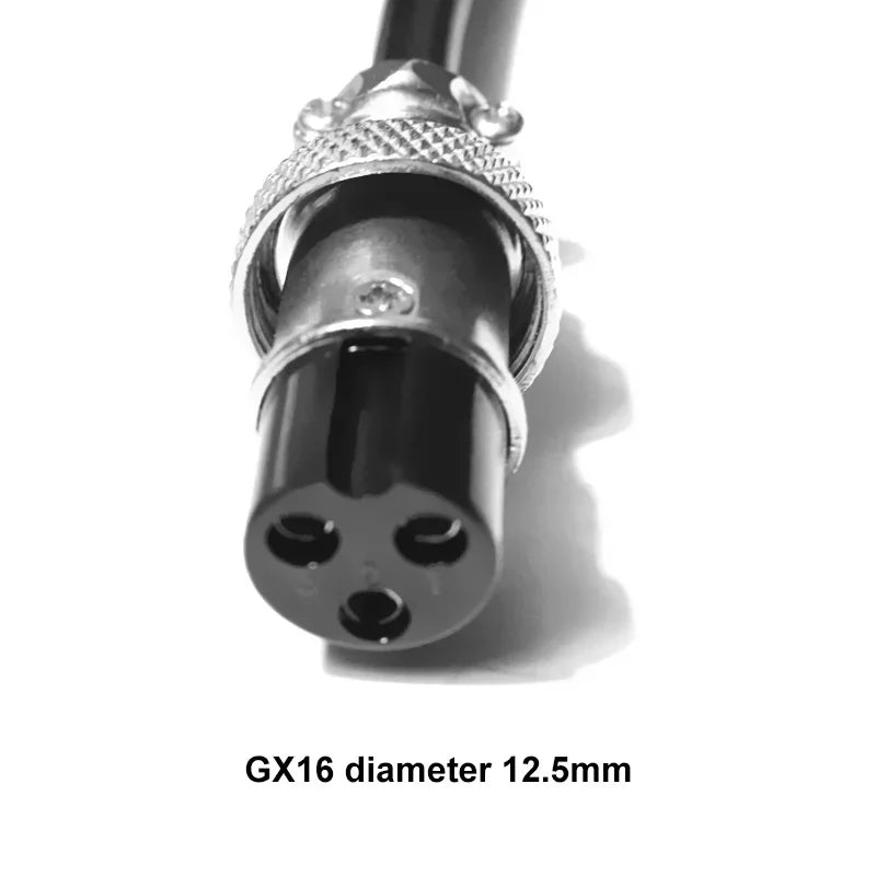 XT60 To GX16 2/3 Pin Aviation Plug Male To Female Power Cord 12AWG Electric Vehicle Battery Charging Power Output Cable 0.3-3M