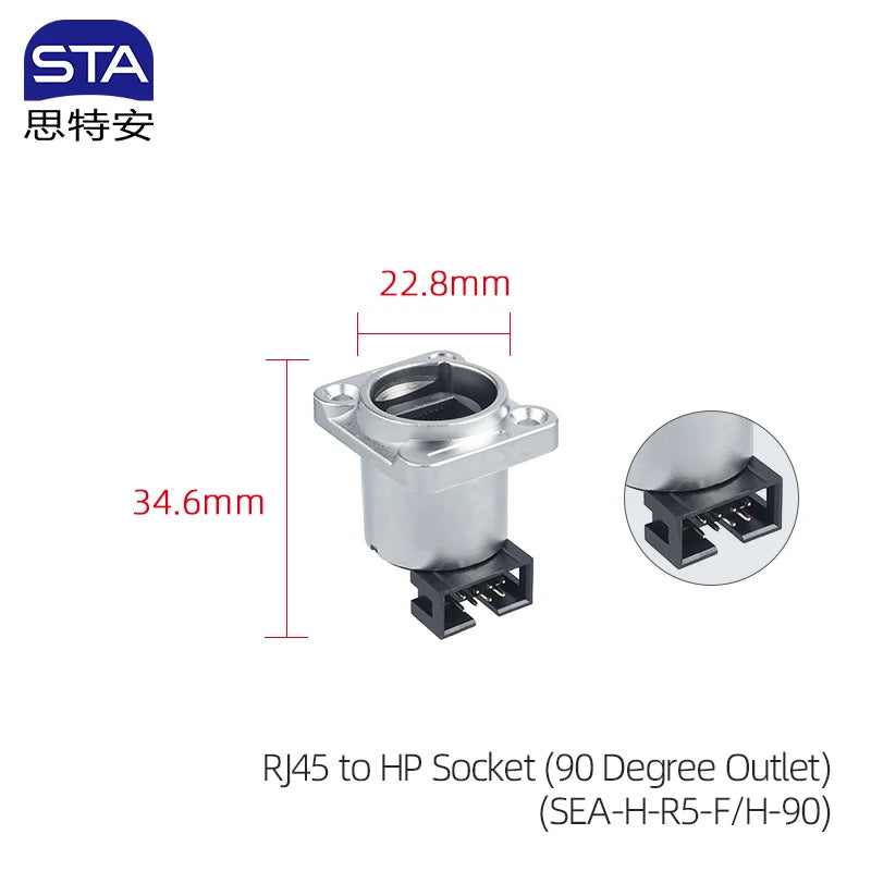 YT IP67 Waterproof CAT5E CAT6 Ethernet RJ45 8P8C Metal PC Male Ethercon Plug Socket Circular Signal Cable Connector 10PCS