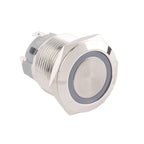 19mm Metal Push Button Switches 4Pins Short Terminals Button Latching Lock/ Self-reset 6V12V24v220V Red Green LED Light for PC