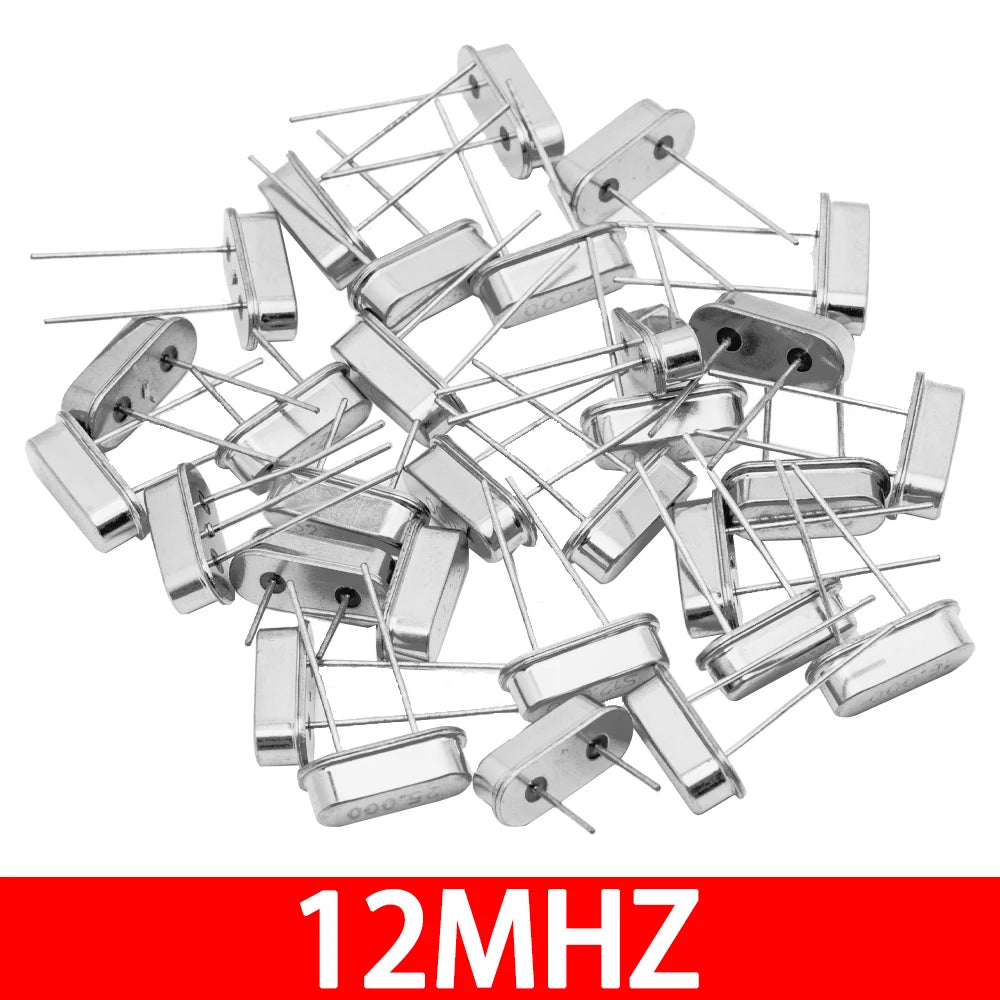 10PCS Hc-49s Crystal Oscillator Electronic Kit Resonator Ceramic Quartz Resonator Hc-49 Dip 32.768k 4 8 12 16 20 25 Mhz