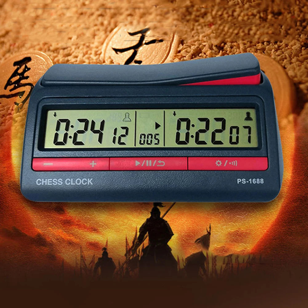 Chess Clock Professional Chess Digital Timer Multipurpose Chess Competition Game Stopwatch with Basic Bonus Count Up Down Timer