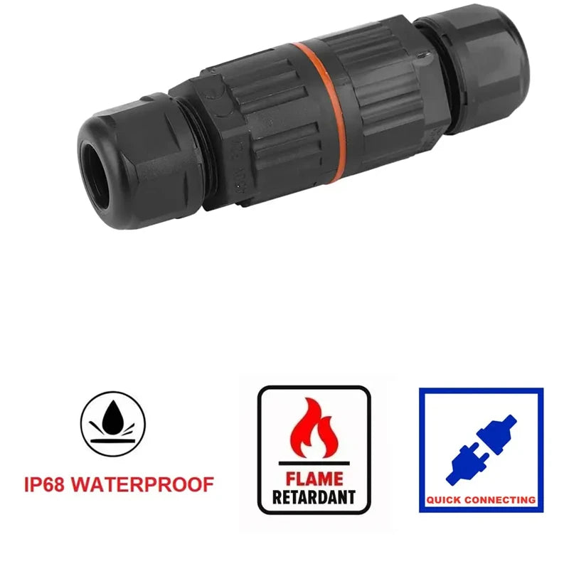 IP68 Waterproof Joint Wire Quick Connection Connector 2/3 Pin Solder Less LED Lamp Wiring Outdoor Rainproof Terminal New