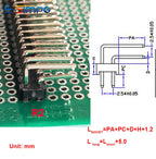 10/20Pcs 0.8u Gold Plated 40 Pin 1x40 Single Double Row/Right Angle Male 2.54 Breakable Header Connector Strip for Arduino Black
