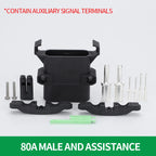 1/5/20Sets High Current REMA Type Forklift Male and Female Plug Battery Charging Connector 80A 160A 320A
