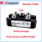 MDS60-16 60A 75A 90A 100A 120A 150A Three-phase Rectifier Module MDS100-16 AC/DC module 60A 1600V 3-Phase Diode Bridge Rectifier