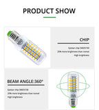 E27 LED Lamp E14 LED SMD 5730 220V Corn Light Bulbs 24 36 56 72LEDs Lamparas LED Chandelie Ampoule Led Light For Home Decoration