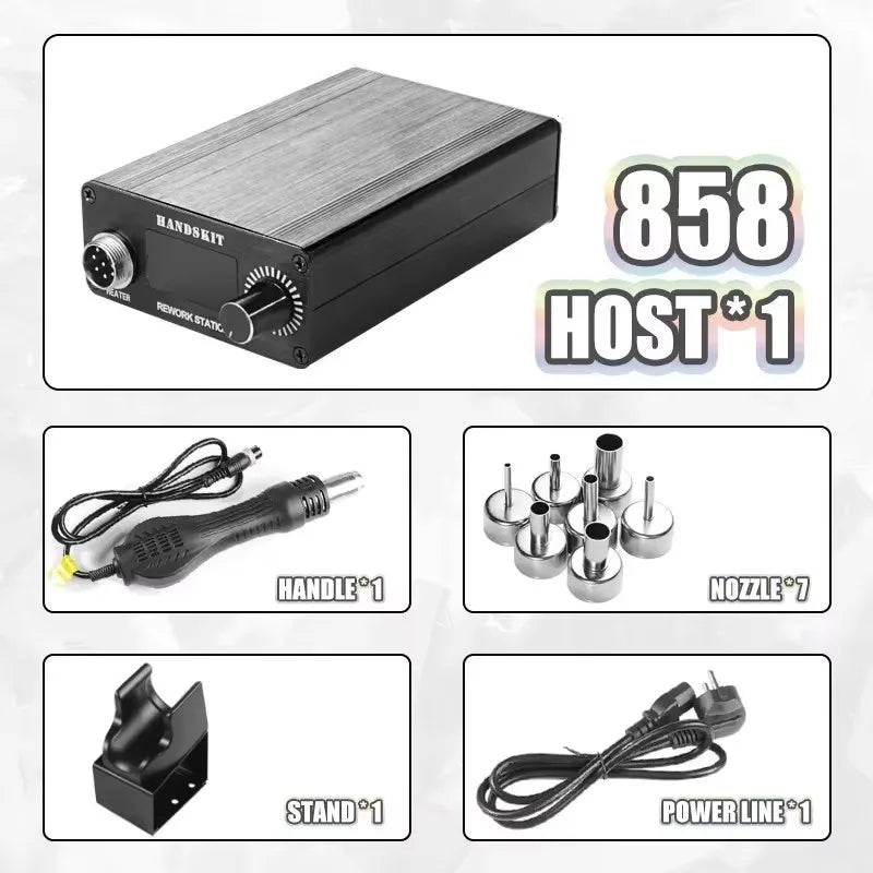 T12 Heat Guns OLED Digital Display Temperature Soldering Station Portable BGA Rework Hot Air Gun Home Diy Repair Tools