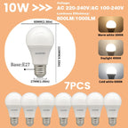 1-10Pack E27 10W LED Bulb Are Equivalent to 100W Incandescent Lamps  110V 220V Ultra-Bright 3000K 6000K For Living Room Use