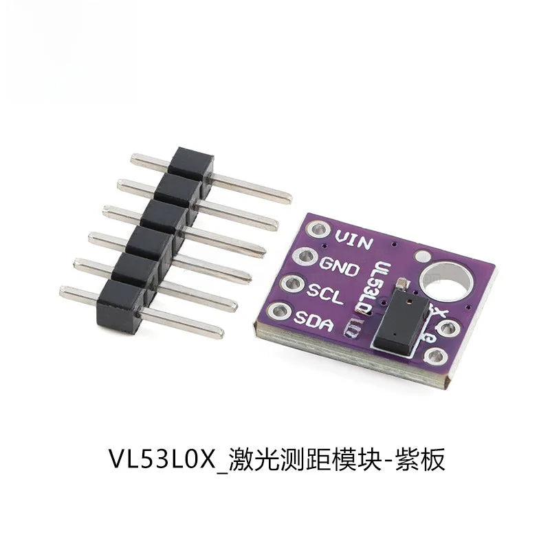 Original New 1pcs VL53L0X‑V2 TOF Laser Infrared Ranging Sensor Module Black/Purple/Blue Board Electronic Components for Arduino