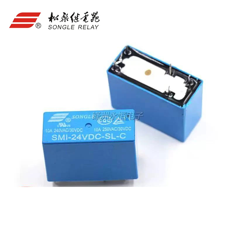 5Pcs New Original SMI- 05V 12V 24VDC -SL-2C SMI-05VDC-SL-A SMI-12VDC-SL-C SMI-24VDC-SL-2C 10A 4/5/8PIN 5V 12V 24V power relay