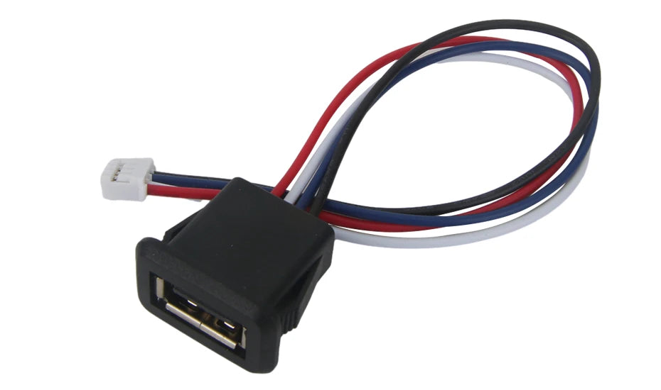 1-10pcs 2 Pin 4 Pin USB 2.0 Female Power Jack 2P 4P USB 2.0 Charging Port Connector Data Interface with Cable USB Charger Socket