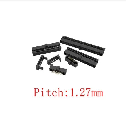 10Pcs FC Female Header Pitch 2.54mm/2.0mm/1.27mm 6P8P-50 Pin IDC Socket Crimping Connector FC IDC Sockets For Flat Ribbon Cable