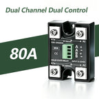 Solid State Relay SSR 10A 25A 40A DC To AC Single Phase Dual Channel Single Control Or Dual Channel Dual Contro