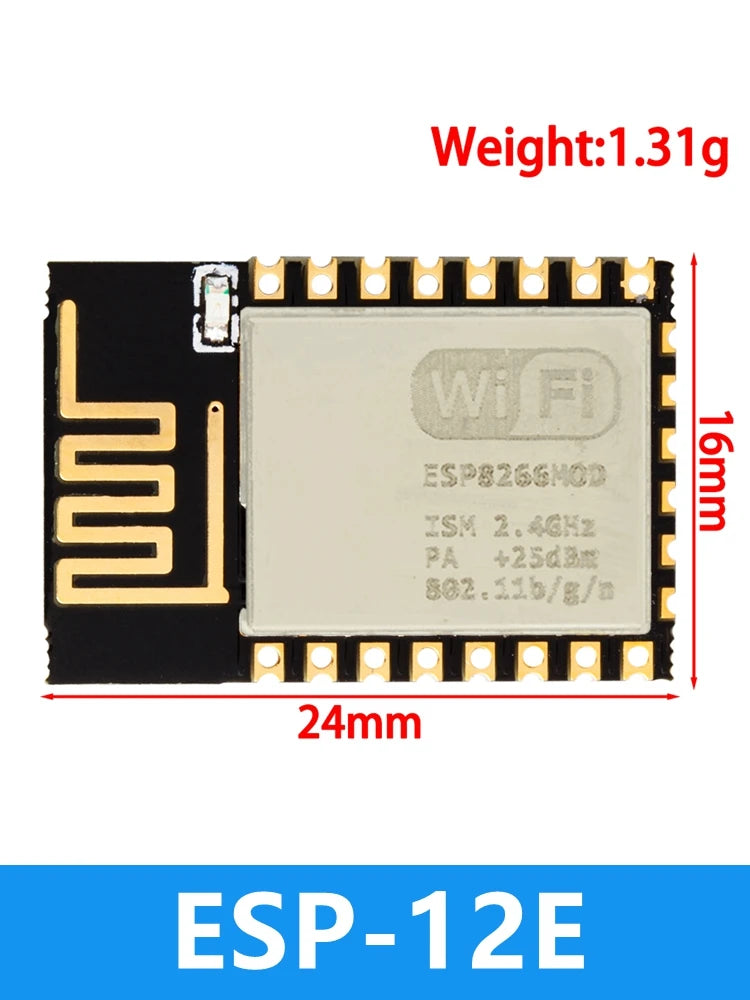 ESP8266 WiFi Wireless Transceiver Module ESP-01/ESP-01S/ESP-07/ESP-07S/ESP-12/ESP-12E/ESP-12F for Arduino DIY Projects