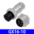 GX16 Male and Female Aviation Connector Wire Panel Metal Connector 16mm GX16-2 / 3/4/5/6/7/8/9/10 Pin 2P Aeronautical Plug