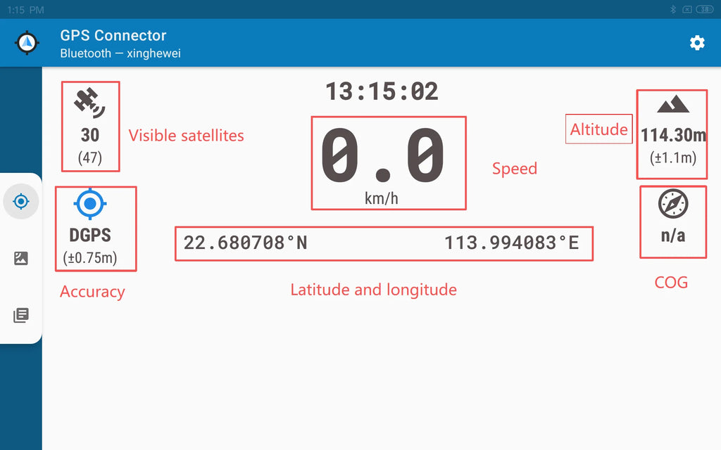 QUESCAN UBX M10 USB GPS Bluetooth GNSS Receiver GPS Galileo BeiDou Antenna Module for Android Windows Linux Marine USB GPS NMEA