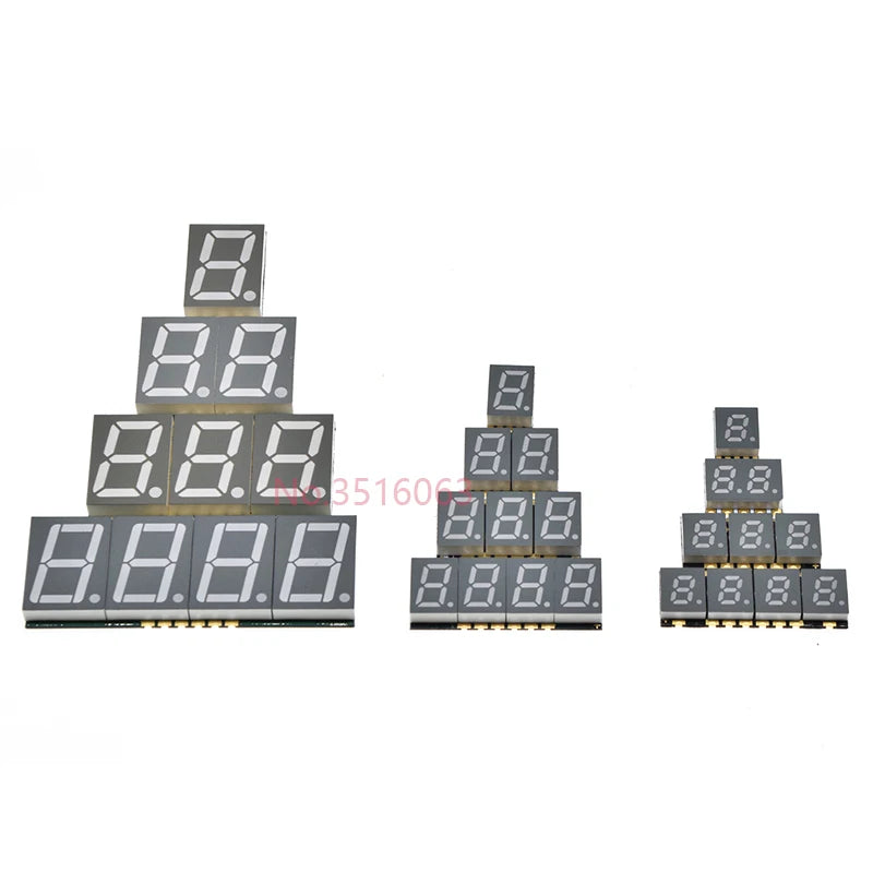 2/5Pcs SMD LED Digital Tube Display 0.2/0.3/0.56-Inch 1/2/3/4-Bit 7 Segment Common Cathode/Anode Red/White/Yellow/Green/Blue SMT
