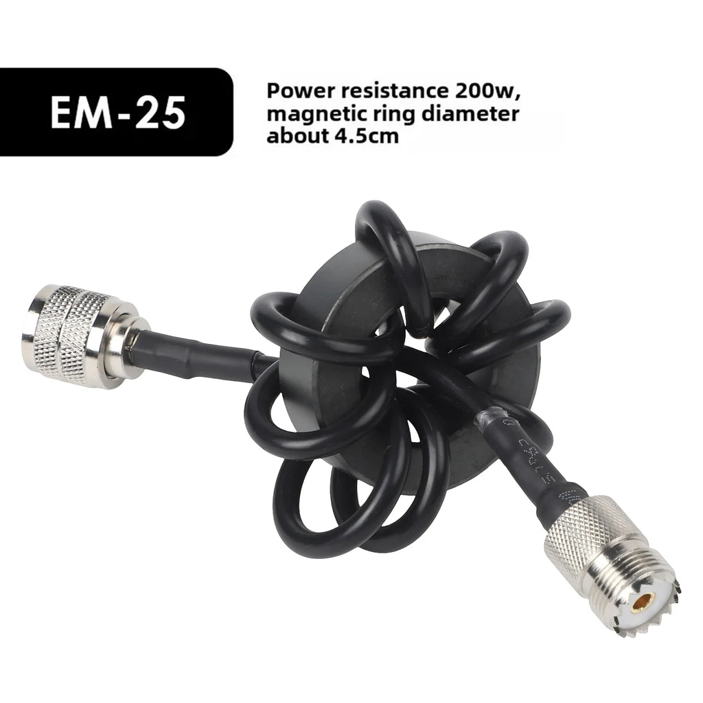 Shortwave Choke Magnetic Ring 1.8-30MHz Suitable For HF Shortwave Radio To Suppress Common Mode Current And Anti-interference