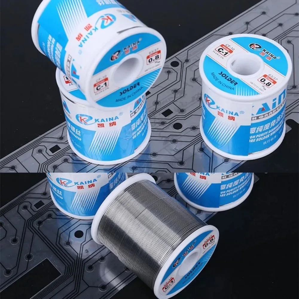 450/100/50g CF-10 Solder Wire Tin 0.5/0.6/0.8/1.0/1.2/1.5/2.0mm Roll Clean Rosin Welding Core Soldering Wire Flux Reel Tube