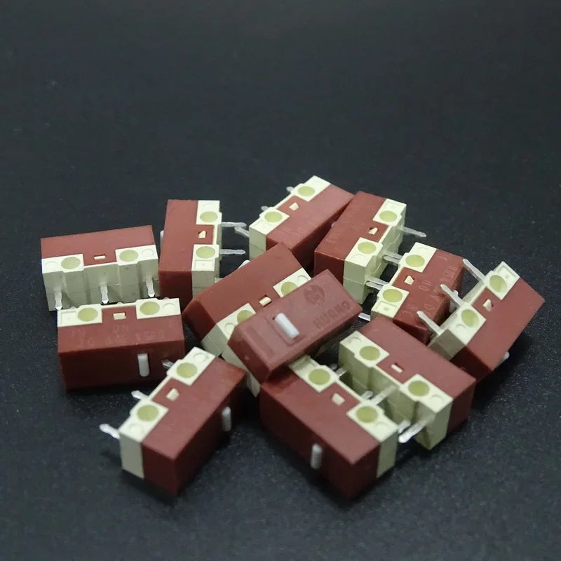 1Pcs New Original HUANO Silent Micro Switch 20 Millions Click Lifetime Computer Mouse Mute Micro Switches 3Pin