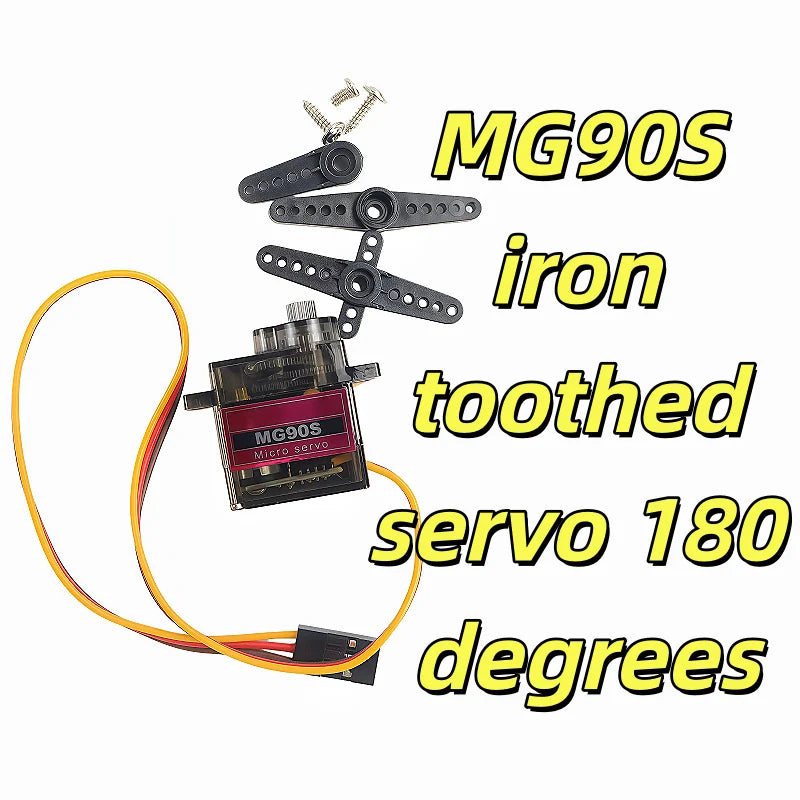 MG90S Servo 2/5/10 Pcs All Metal Gear 9g SG90 Upgraded Version For Helicopter Plane Boat Car RC Robot 180 360 Degree