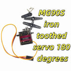 MG90S Servo 2/5/10 Pcs All Metal Gear 9g SG90 Upgraded Version For Helicopter Plane Boat Car RC Robot 180 360 Degree