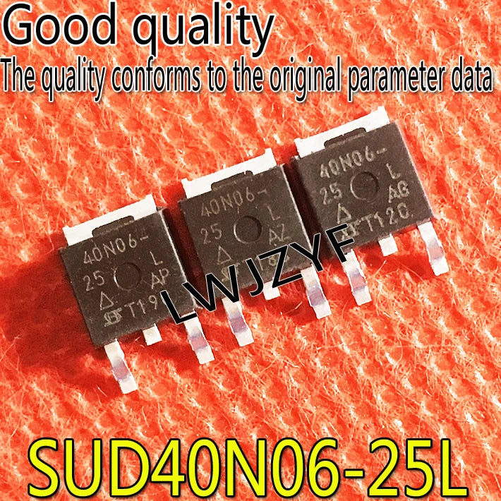 (10Pieces)  New 40N06-25L SUD40N06-25L SUD40N06 TO-252 N-Channel 60-V (D-S), 175 _C MOSFET, Logic Level Fast shipping